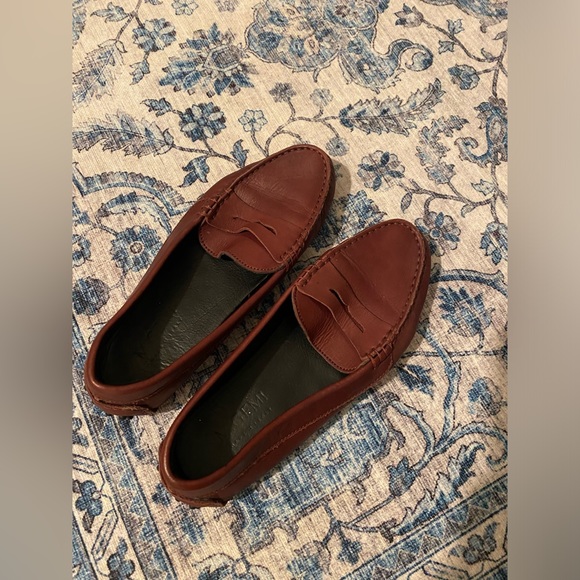 M.Gemi Pastoso Burgundy Leather Loafers Size 6 - Picture 4 of 10